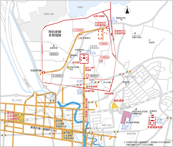 多賀城跡散策マップ