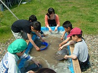 砂金採り体験