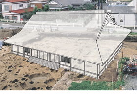 発掘調査時の国守館跡の写真