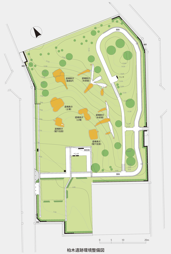 柏木遺跡環境整備図