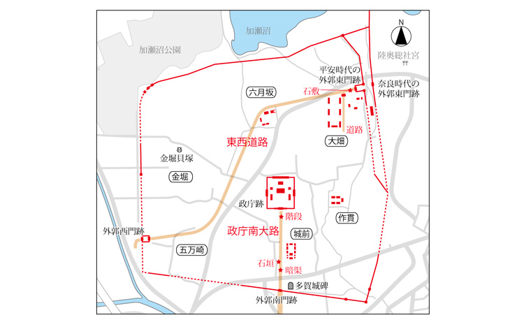 多賀城跡略図