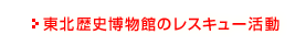 東北歴史博物館のレスキュー活動